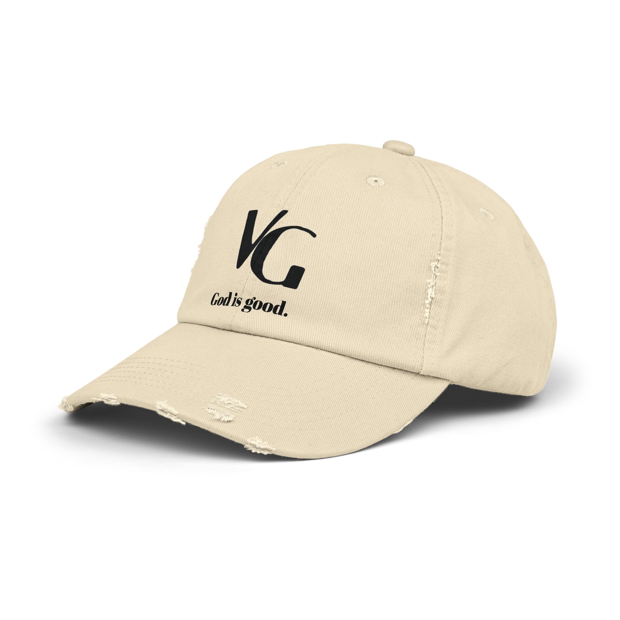 "God is good." Distressed Cap