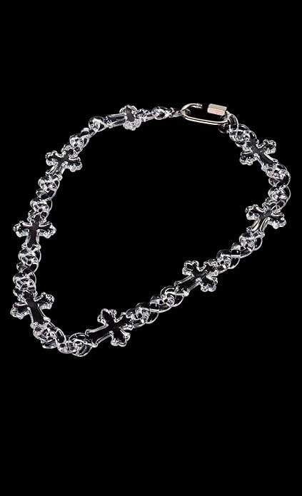 Acrylic Crosses Pant Chain/Necklace