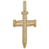 Three Nail Cross Necklace