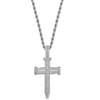 Three Nail Cross Necklace