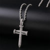 Three Nail Cross Necklace