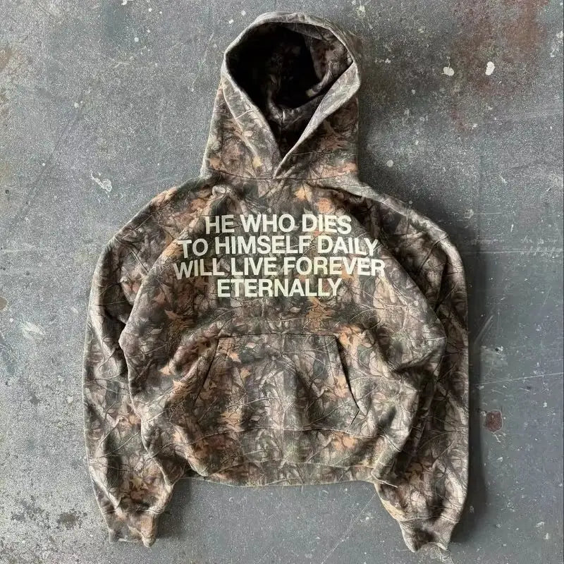 'HE WHO DIES TO HIMSELF' Hoodie