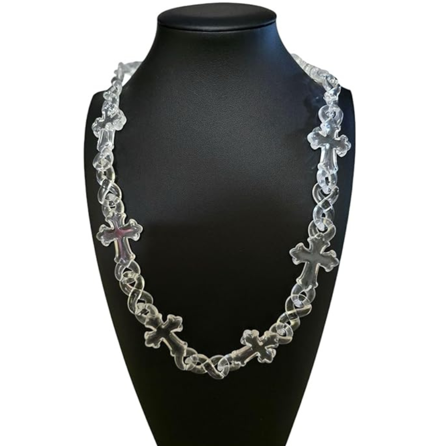 Acrylic Crosses Pant Chain/Necklace
