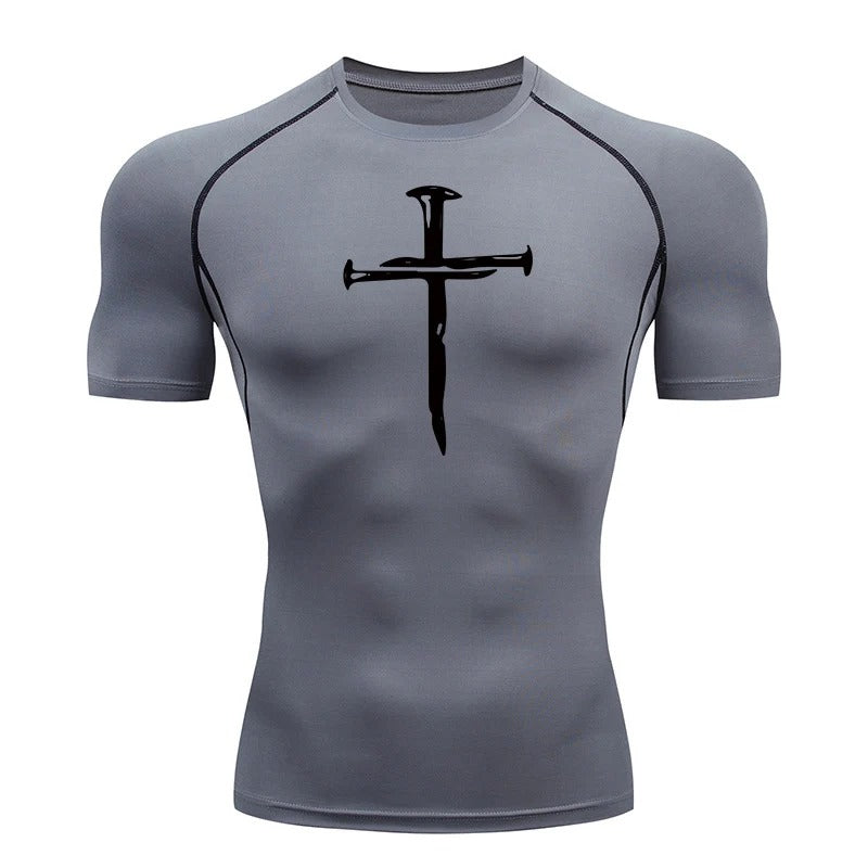 Men's Three Nails Cross Compression Shirt