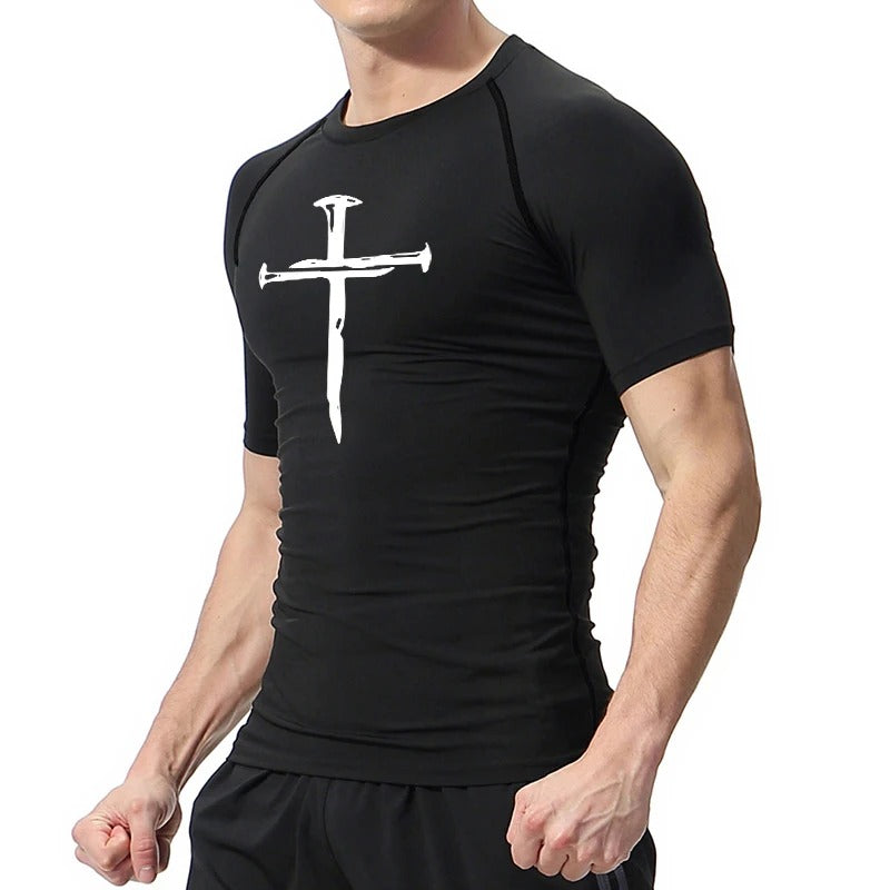 Men's Three Nails Cross Compression Shirt